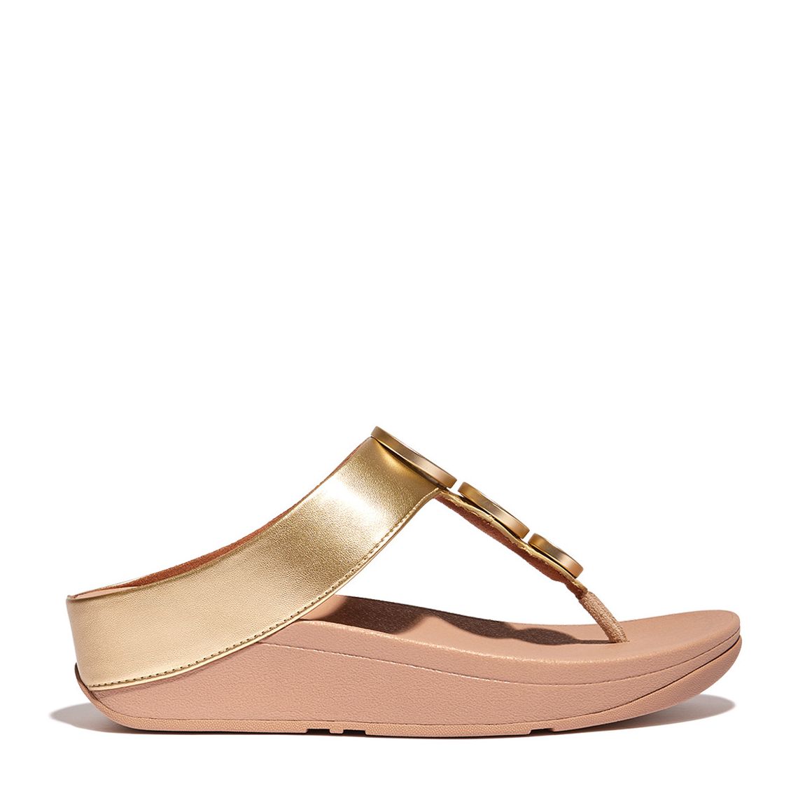 Gold Halo Leather Metallic Sandal main product photo