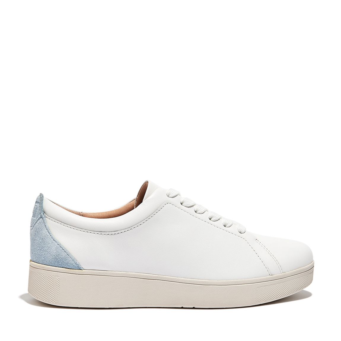 White & Blue Suede Trainer main product photo