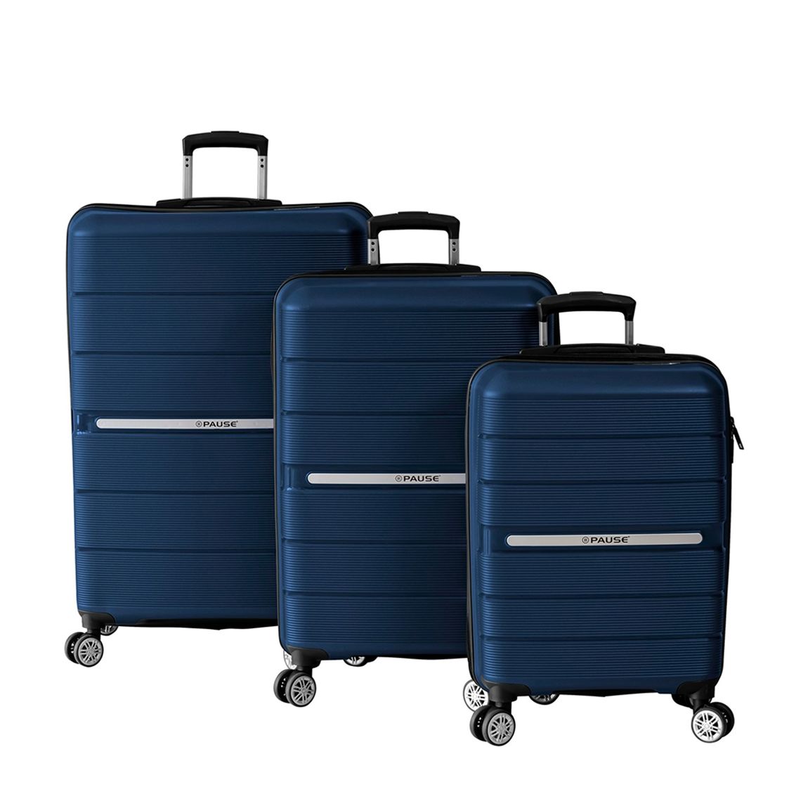 Navy Blue Suitcase Set (3 Pieces) main product photo
