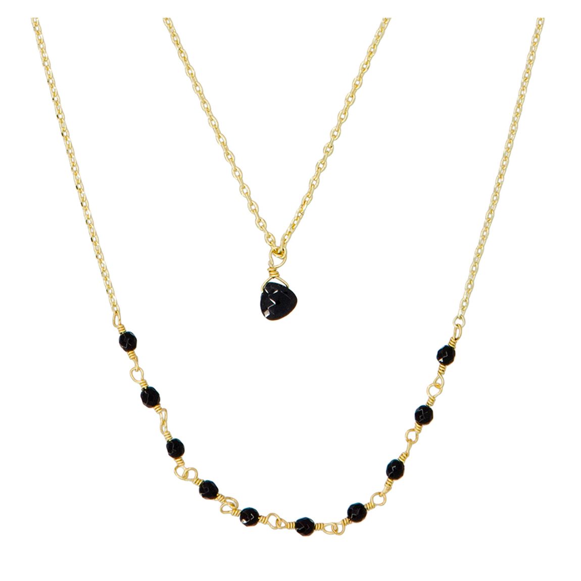 Black Moonstone 'Paola' Necklace main product photo