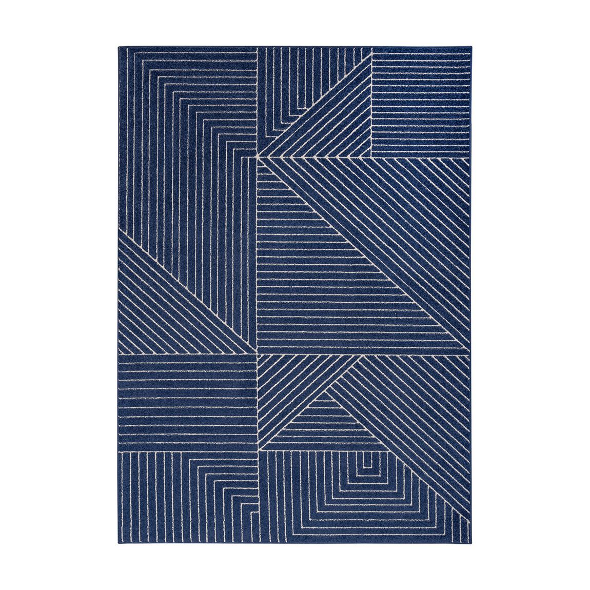 Balance BLN01 221 x 160cm Rug, Navy/Ivory main product photo