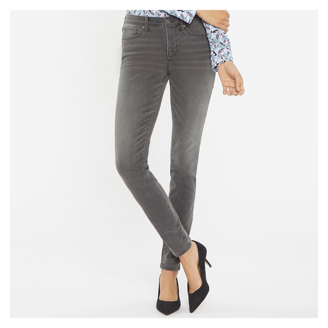 Charcoal Ami Skinny Stretch Jeans main product photo
