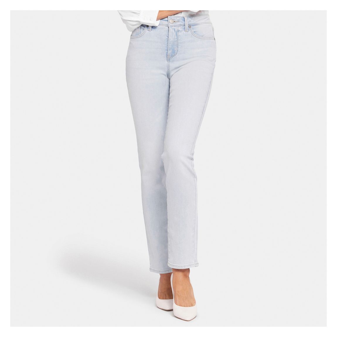 Light Blue Sheri Slim Cotton Jeans main product photo
