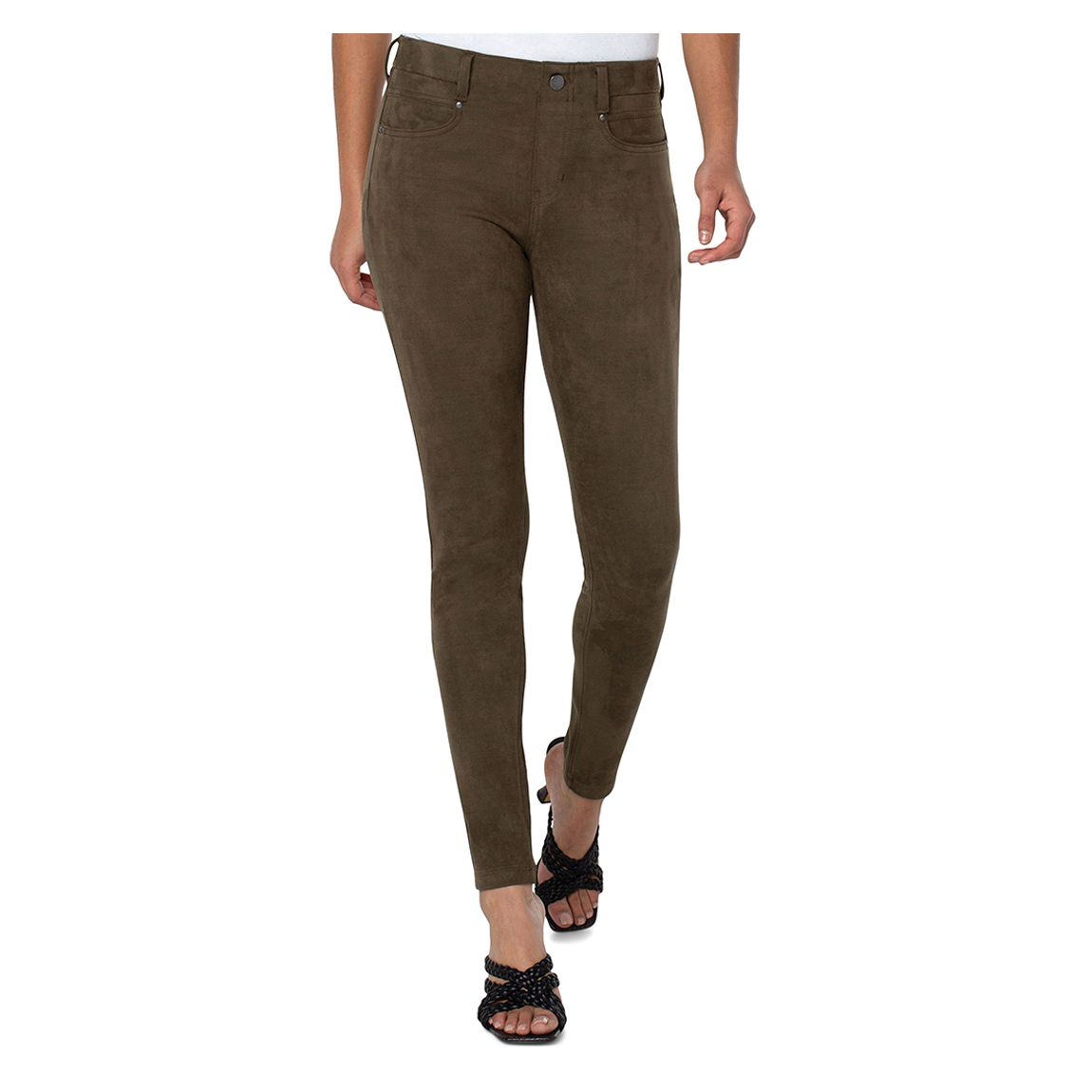 Brown Gia Glider Skinny Jeans main product photo