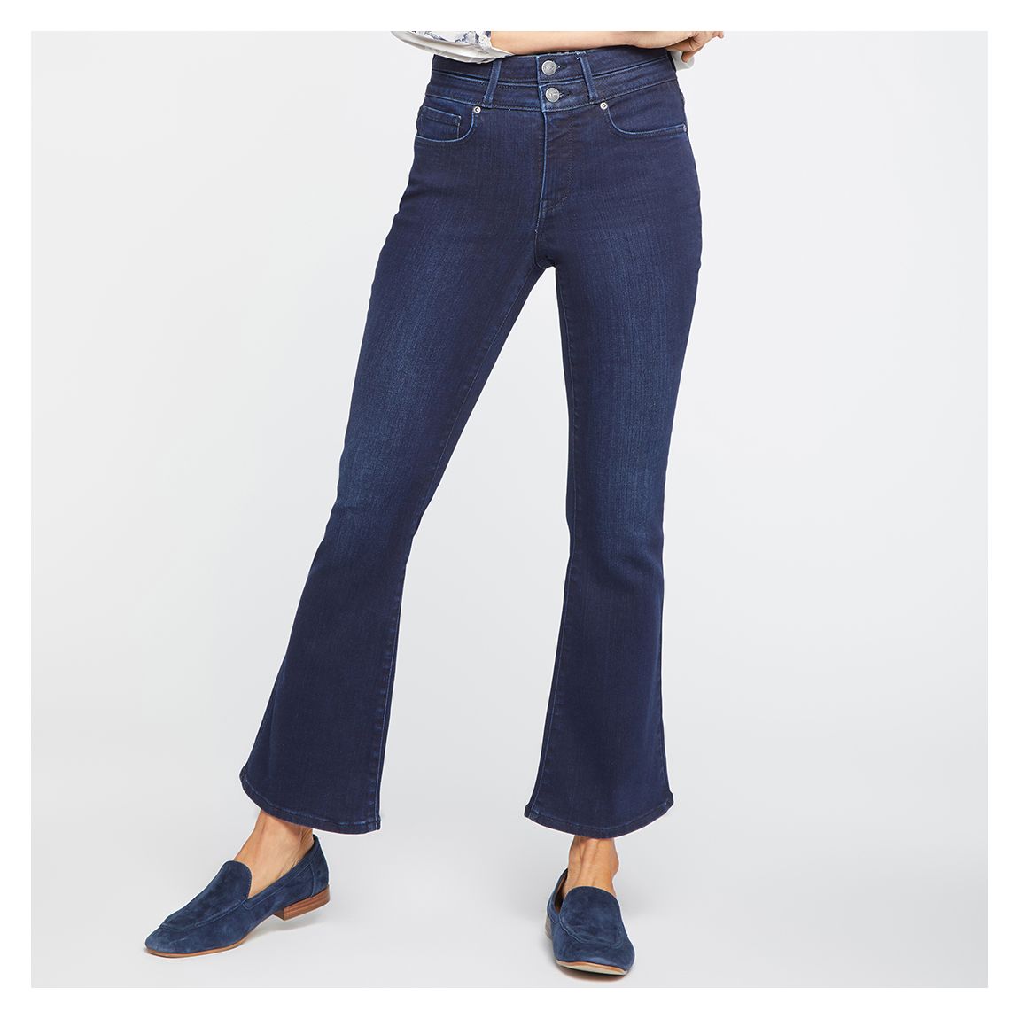 Dark Blue Ava Daring Cotton Blend Jeans main product photo