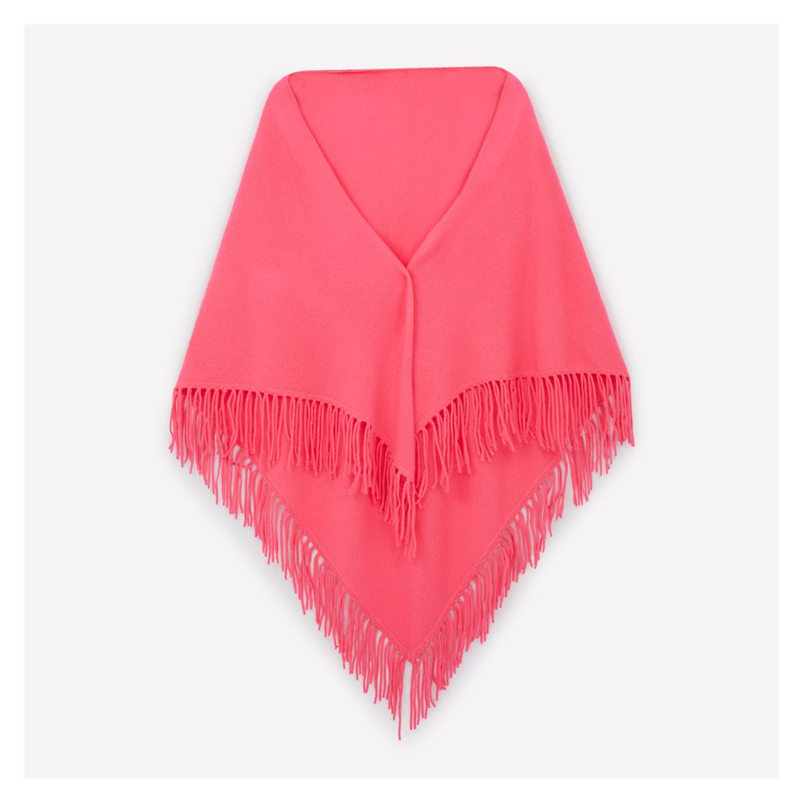 Tassle Tiangle Scarf Neon Pink main product photo