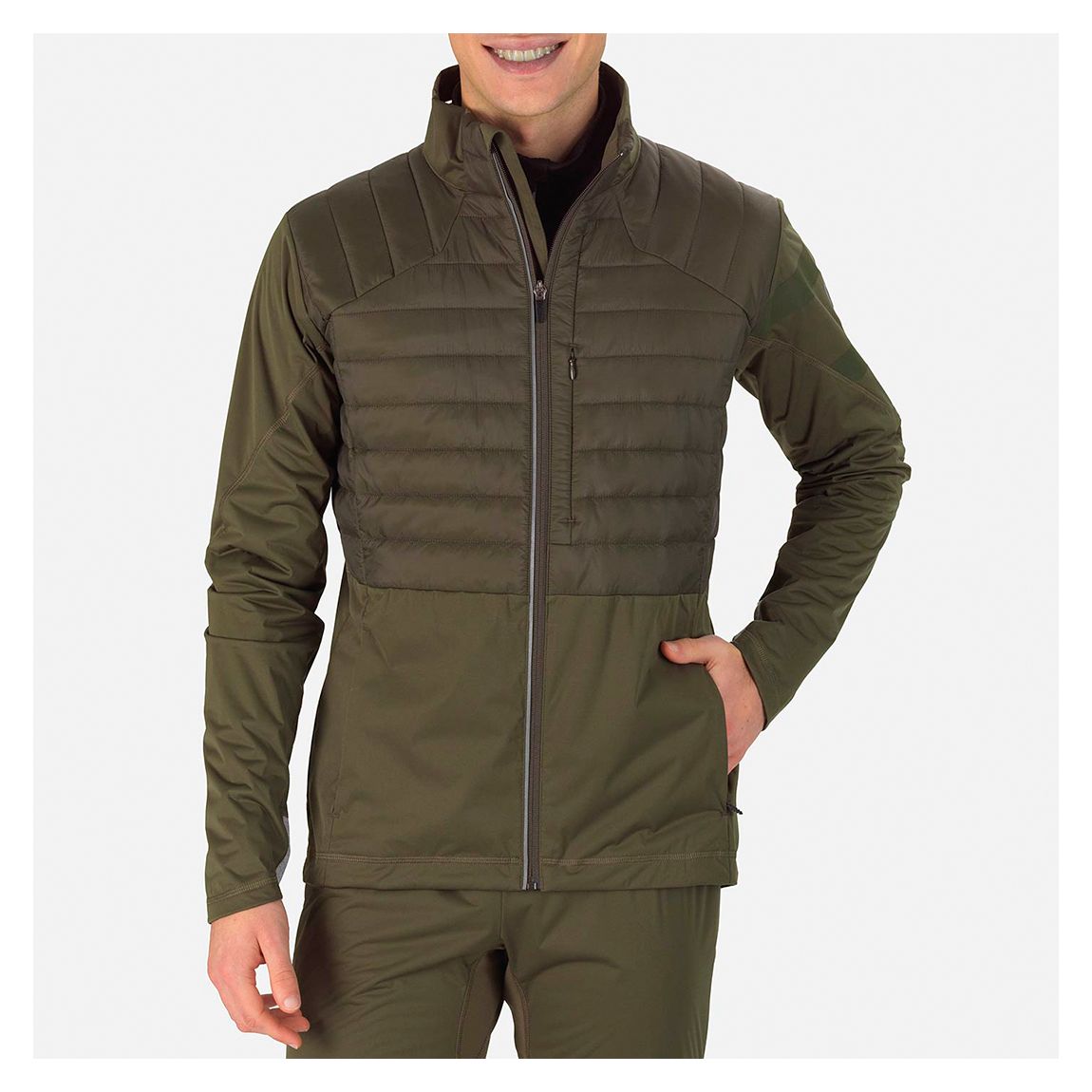 Khaki Insulated Poursuite Warm Jacket main product photo