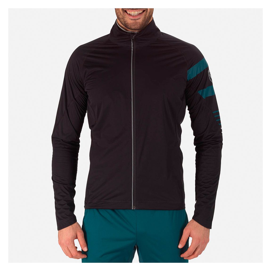 Black/Teal Poursuite Ski Jacket main product photo