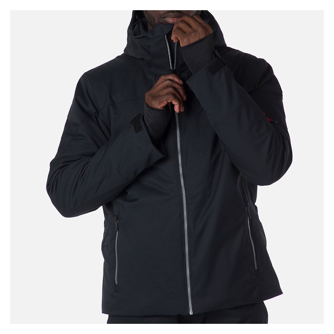 Black Insulated Ski Jacket main product photo