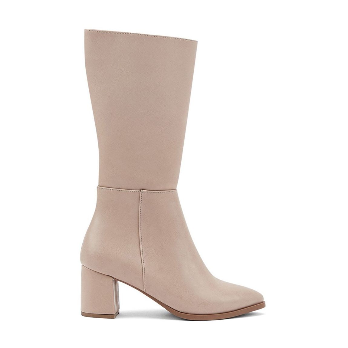 Beige Heeled Long Boots main product photo