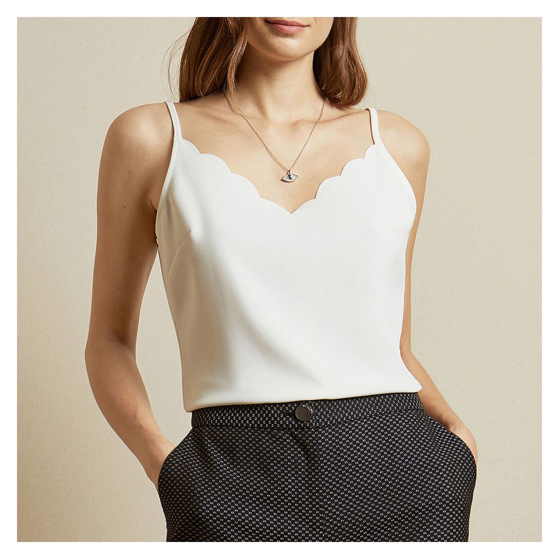 Ivory Siina Cami Top main product photo