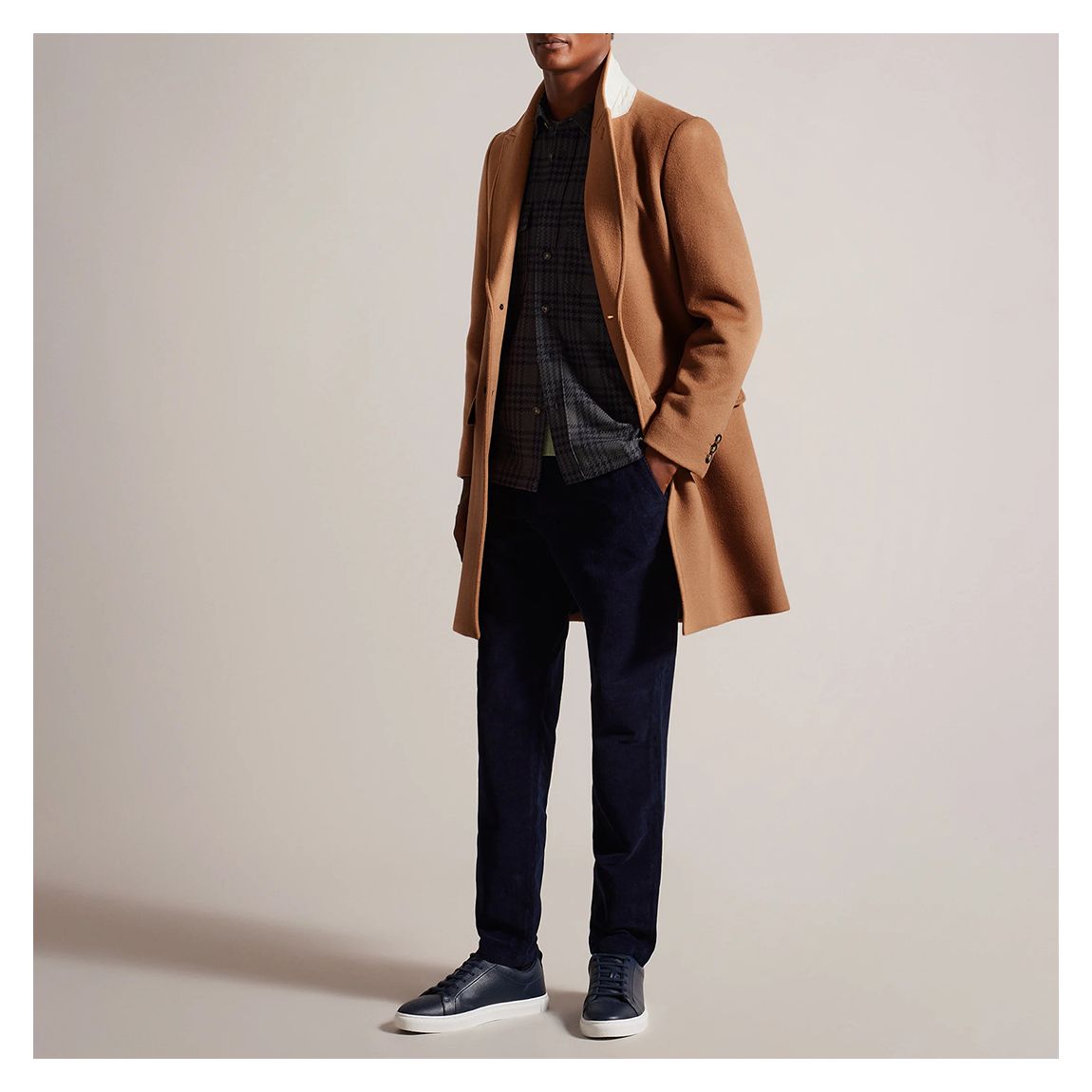 Camel Wilding Wool Blend Coat main product photo