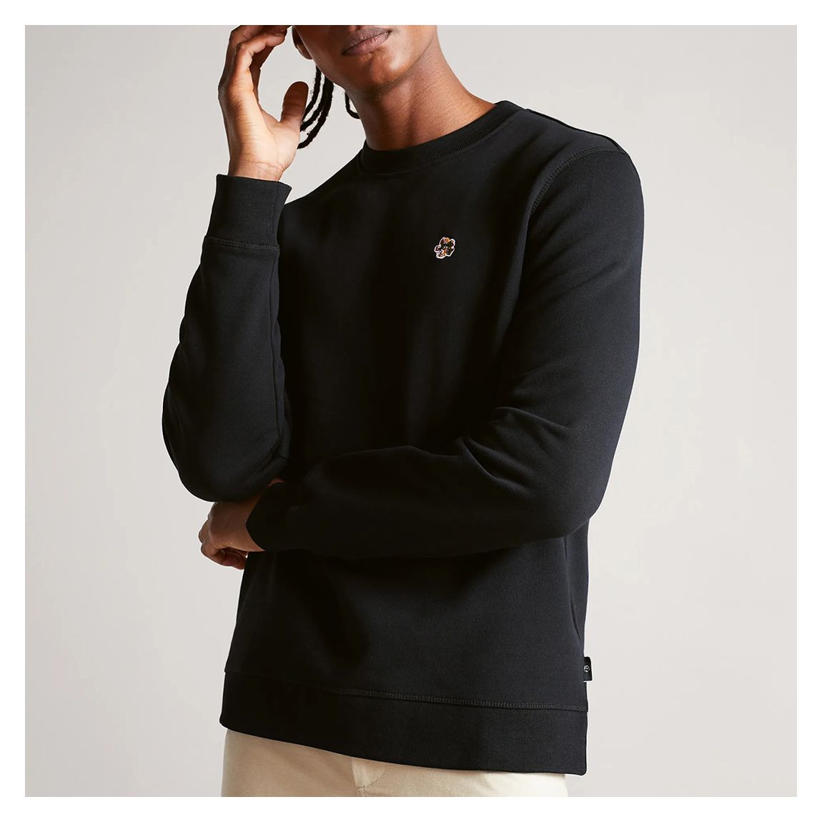 Black Hatton Cotton Logo Jumper main product photo