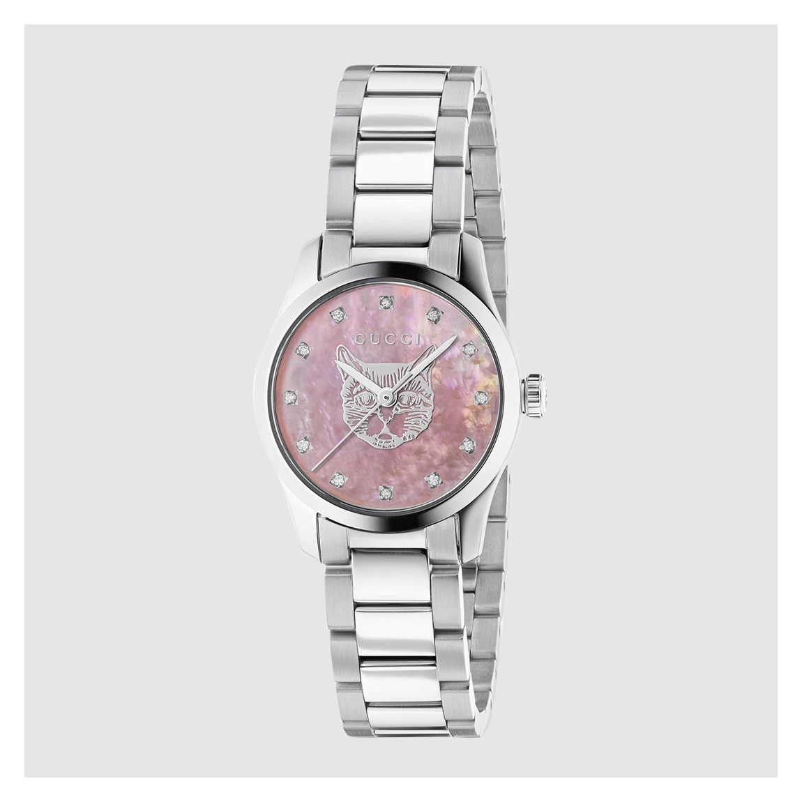 Steel G-Timeless Watch 27mm in Grey Stainless Steel main product photo