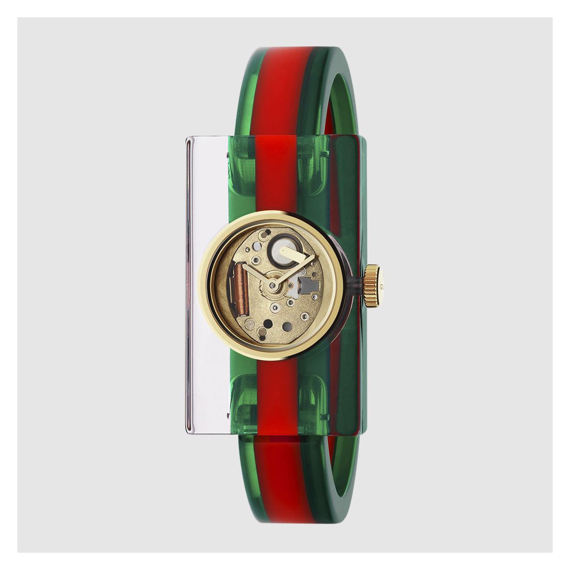 Vintage Web Watch in Green Red Resin main product photo