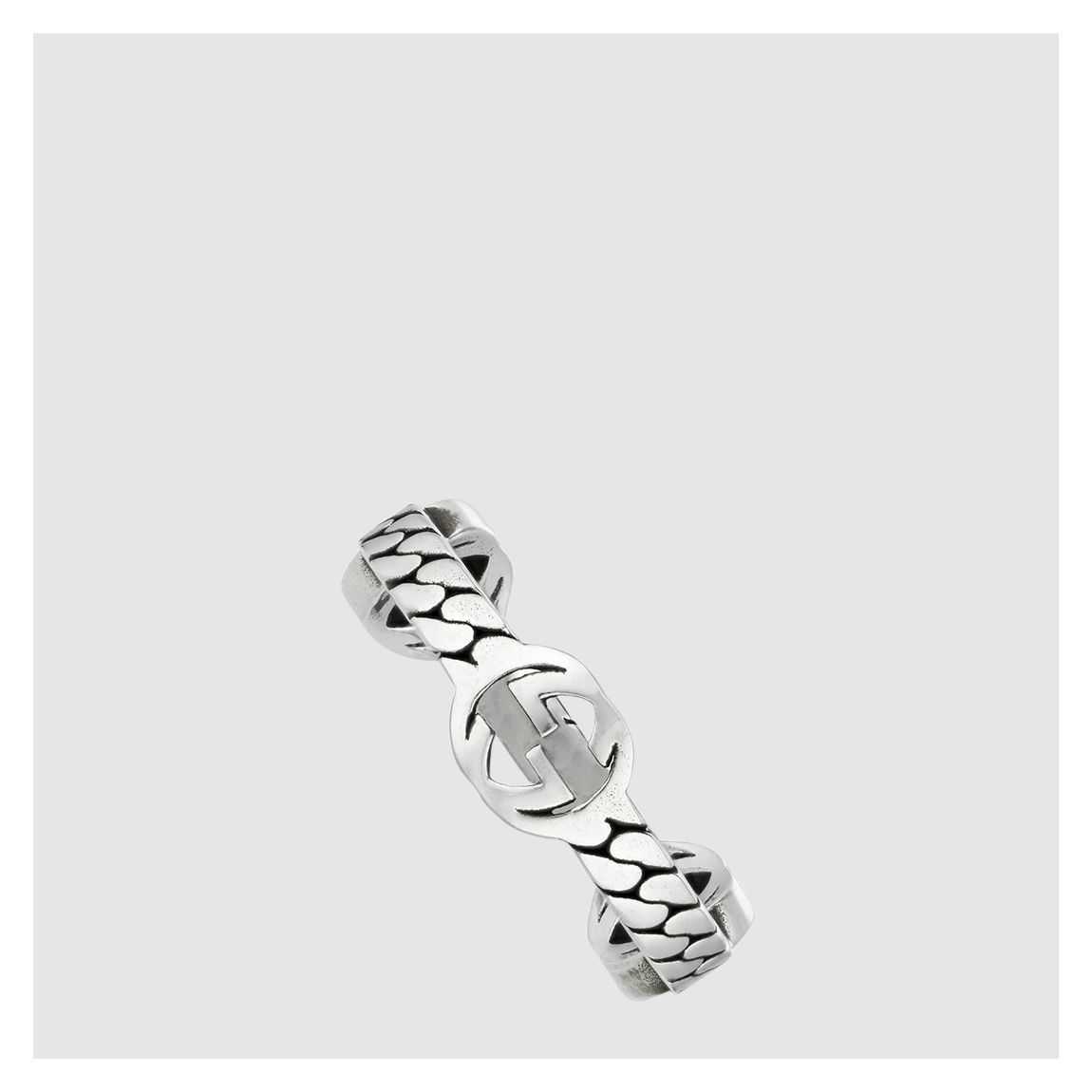 Interlocked G Ring in 925 Sterling Silver main product photo