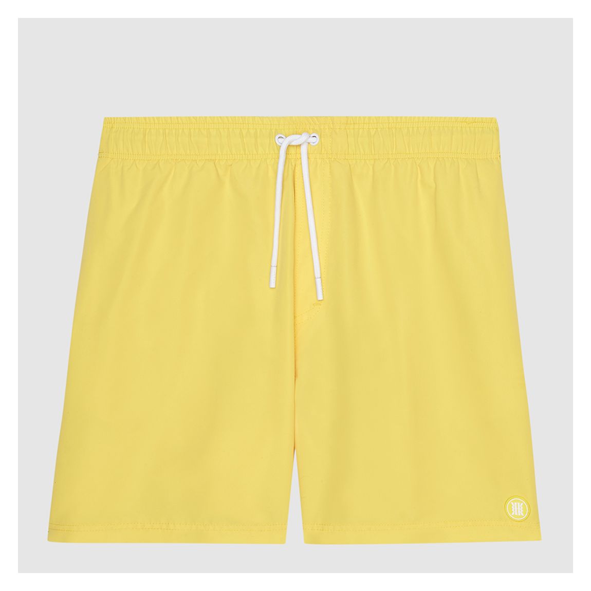 Yellow Wave Drawstring Swimming Trunks main product photo