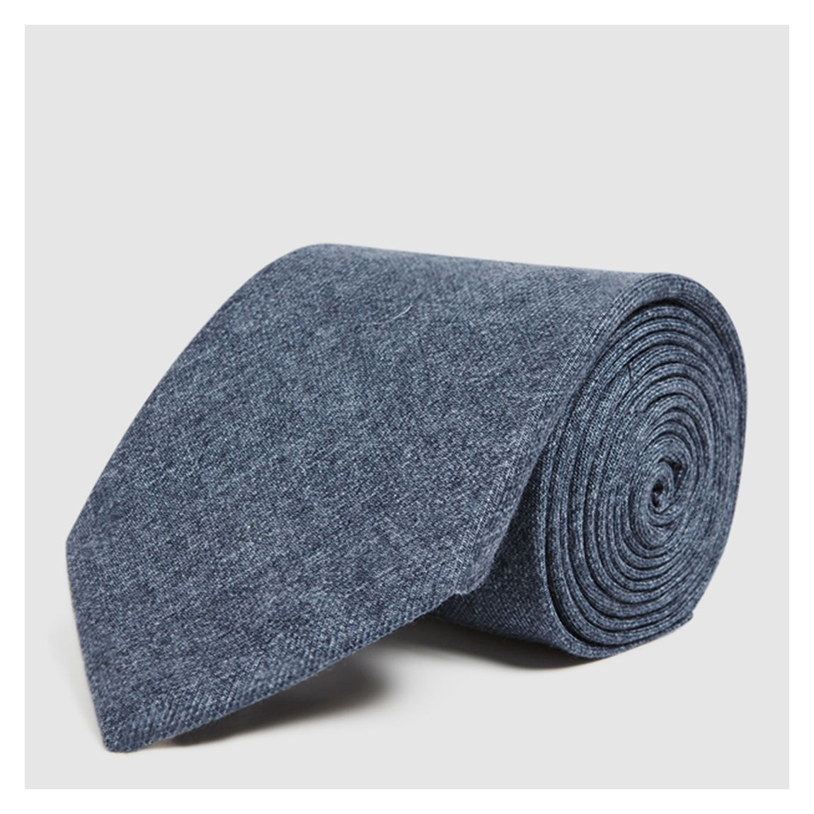 Navy Saturn Wool Silk Blend Tie main product photo