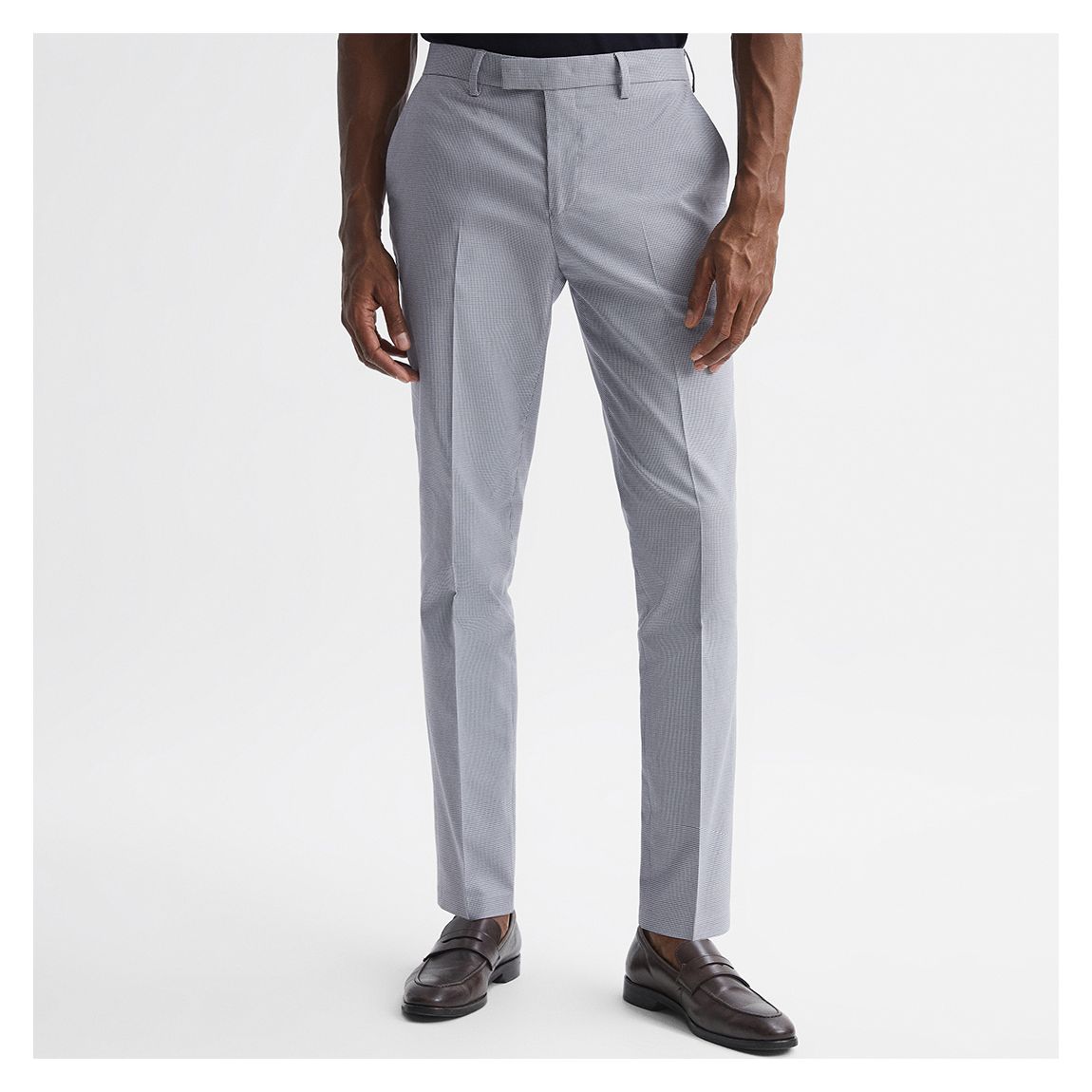 Light Blue Pause Cotton Blend Trousers main product photo