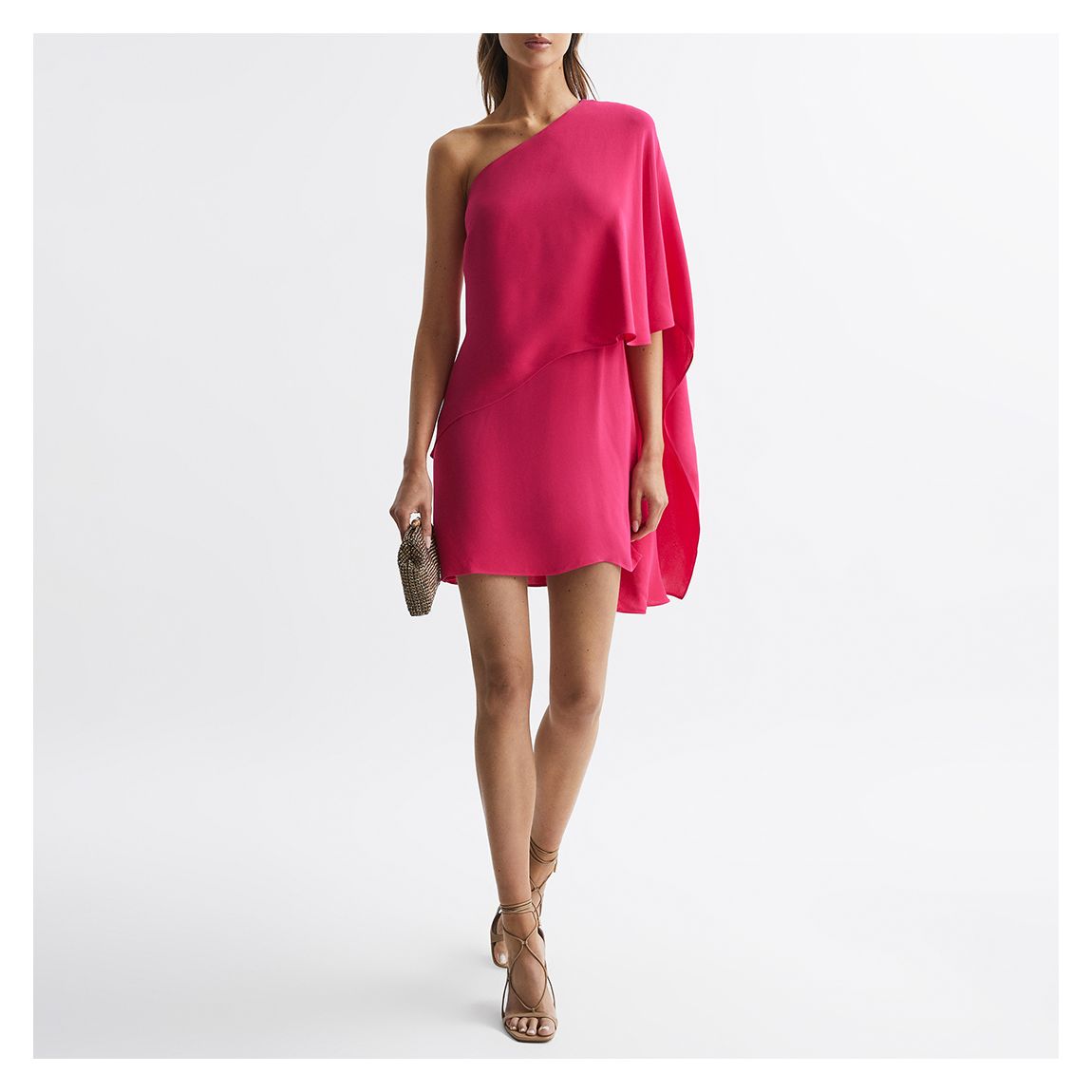 Pink Blake Cape Mini Dress main product photo