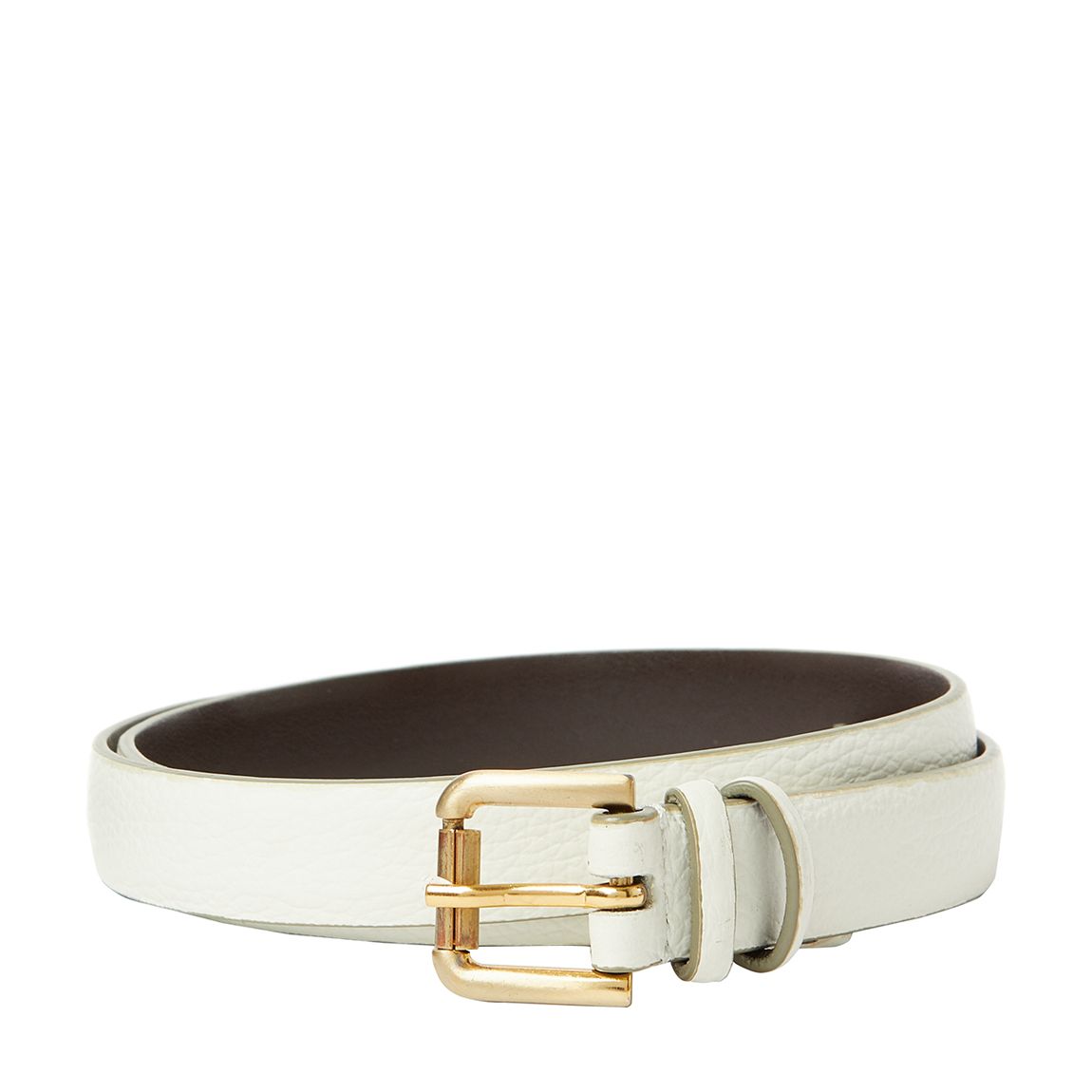 White Holly Mini Leather Belt main product photo