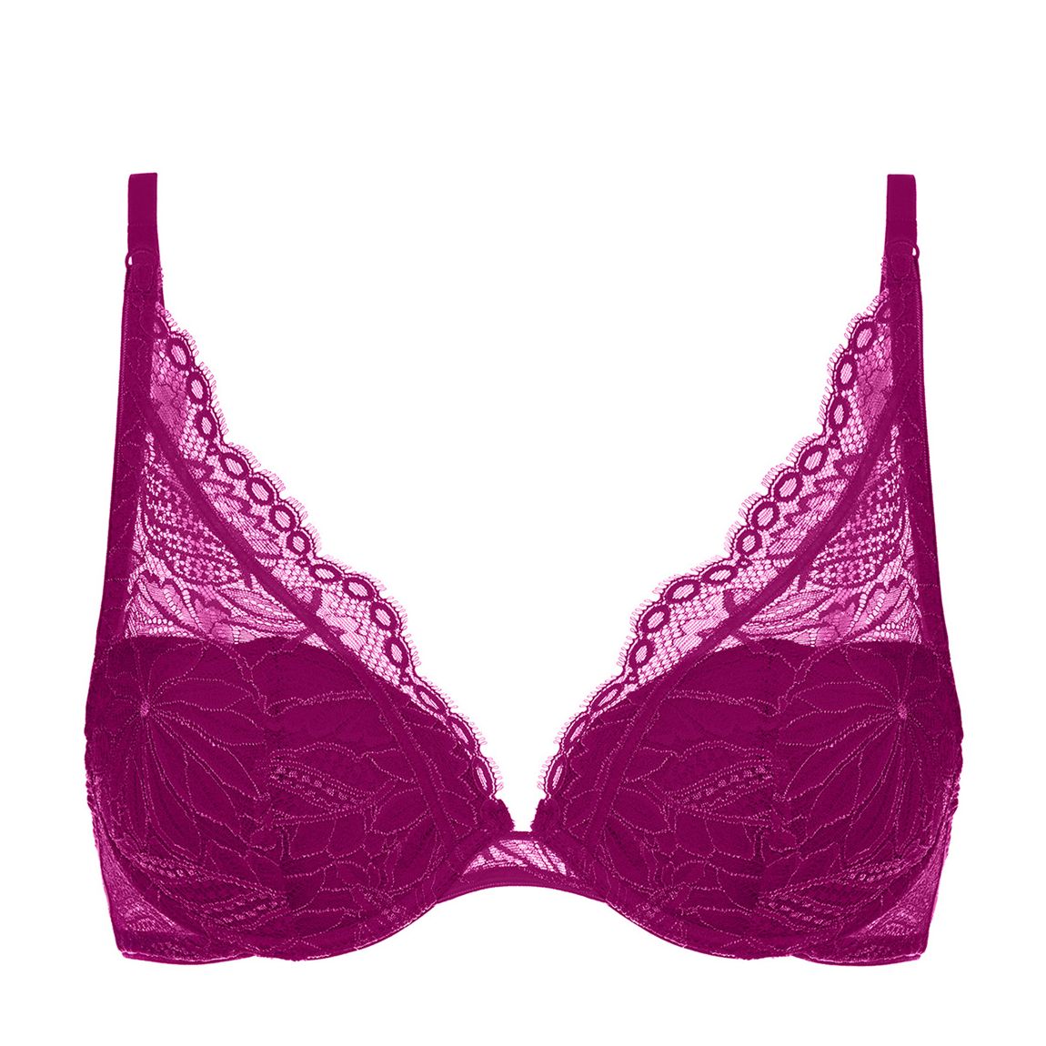 Purple Plunge Lace Bra main product photo