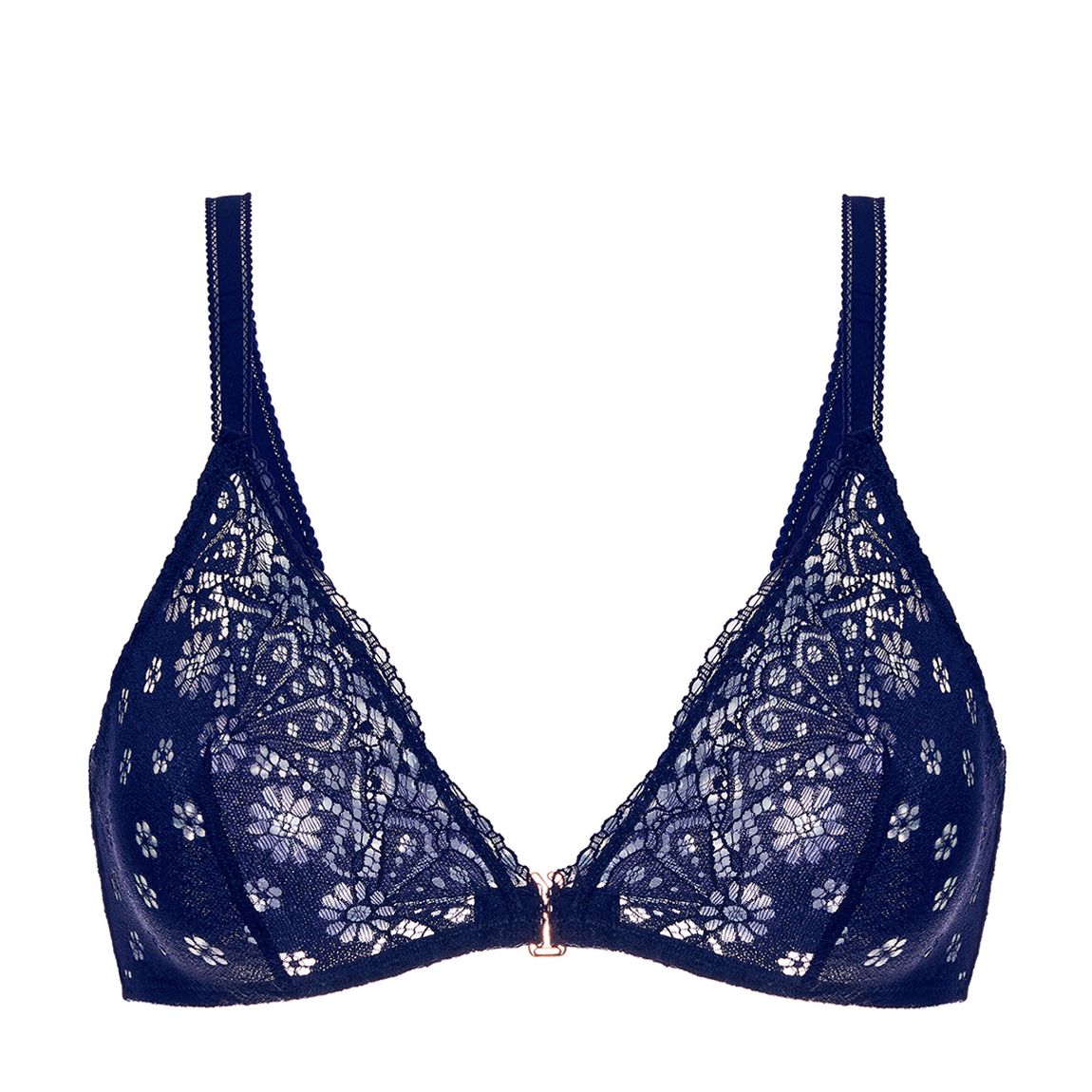 Navy Triangle Bra main product photo