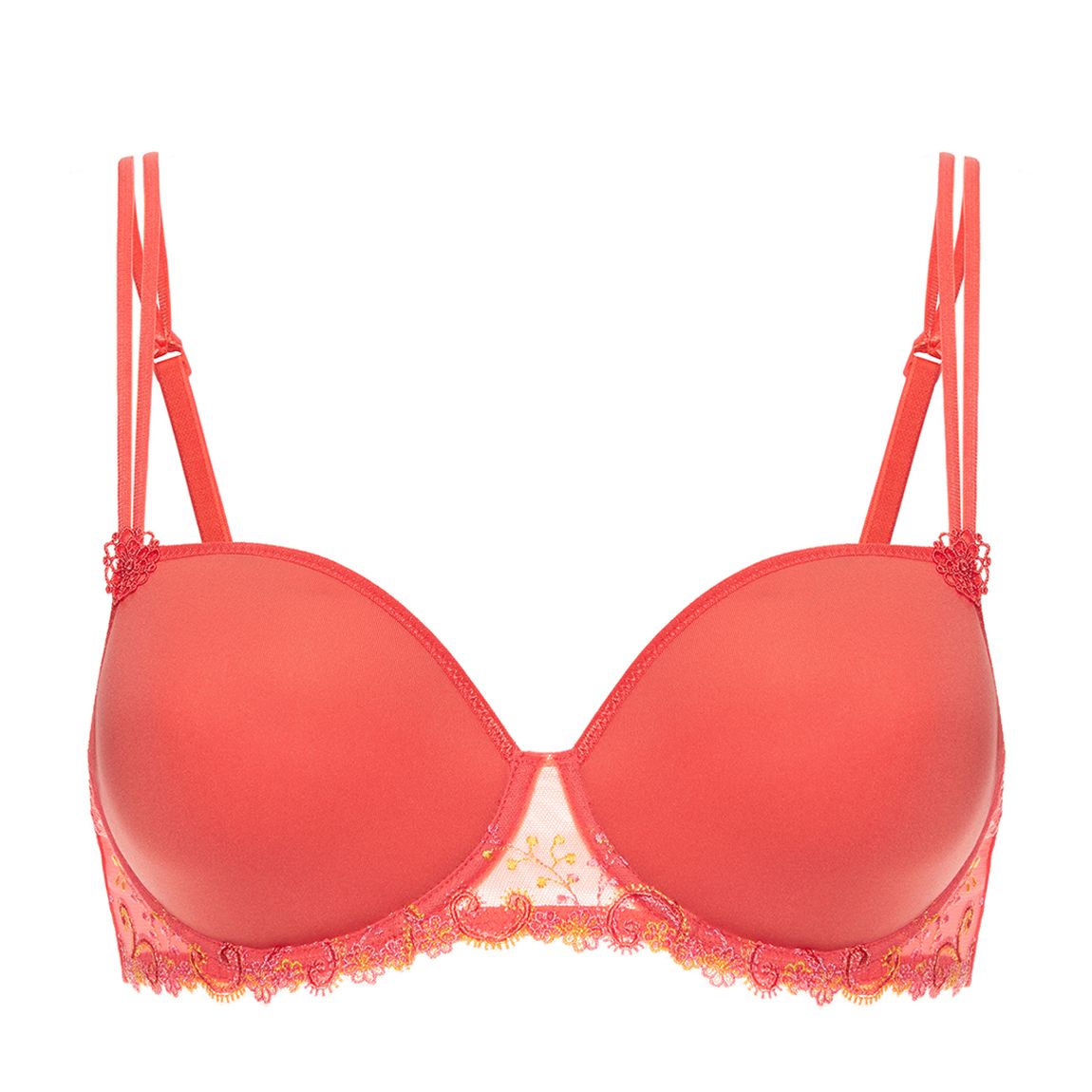Pink Seamless Underwire Spacer Bra main product photo