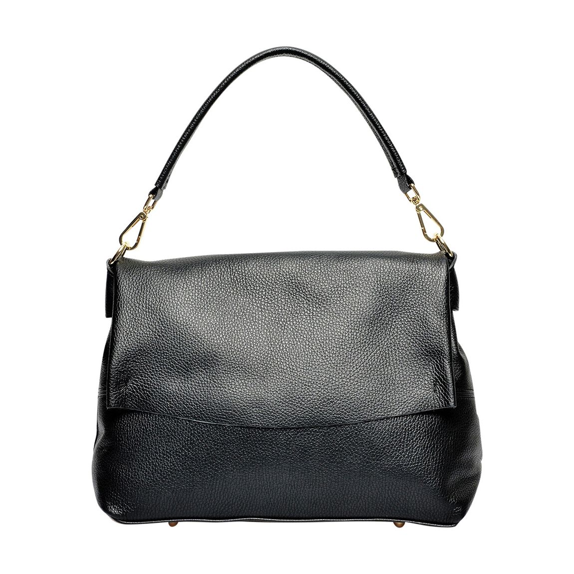 Black Italian Leather Handbag main product photo