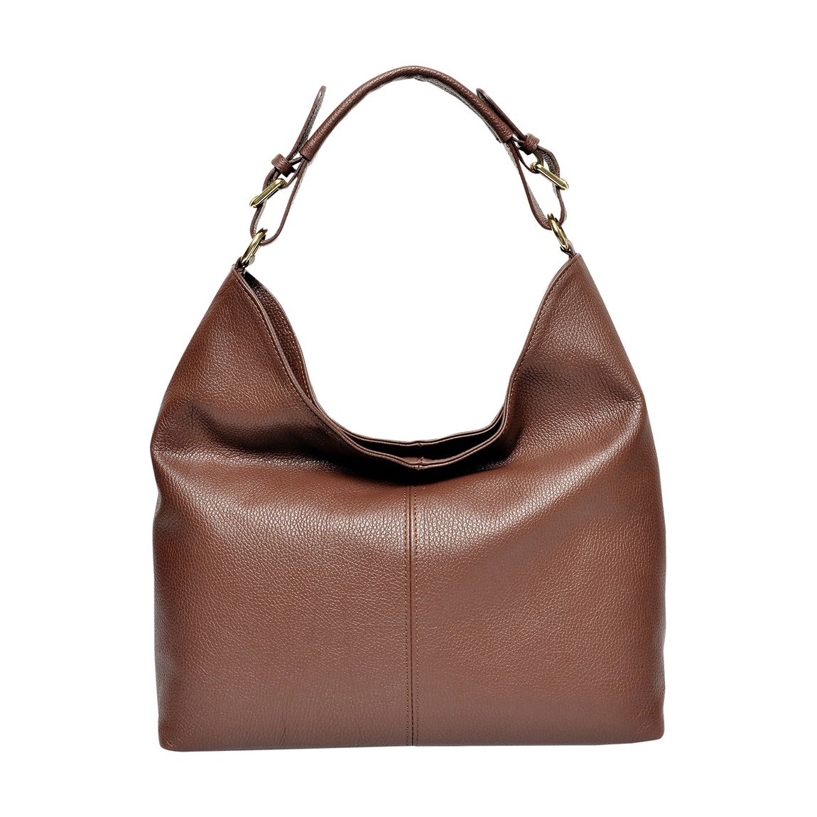 Chocolate Brown Italian Leather Handbag main product photo