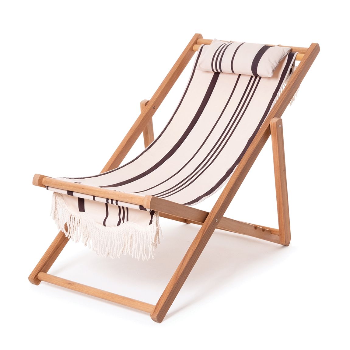 Premium Sling Chair, Vintage Black Stripe main product photo