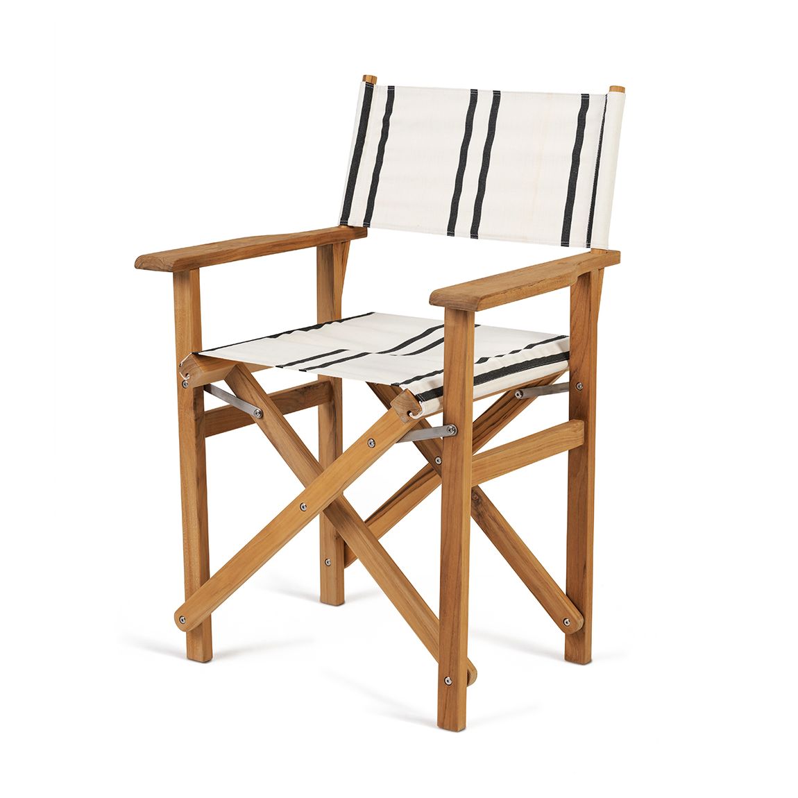 The Directors Chair Table, Malibu Black Stripe main product photo