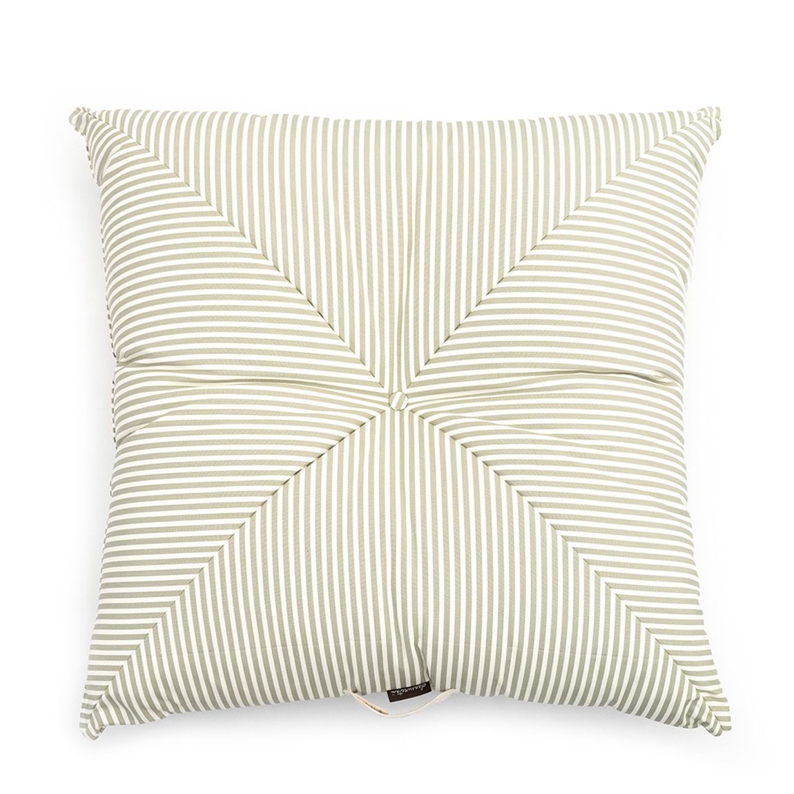 Floor Pillow, Laurens Sage Stripe main product photo