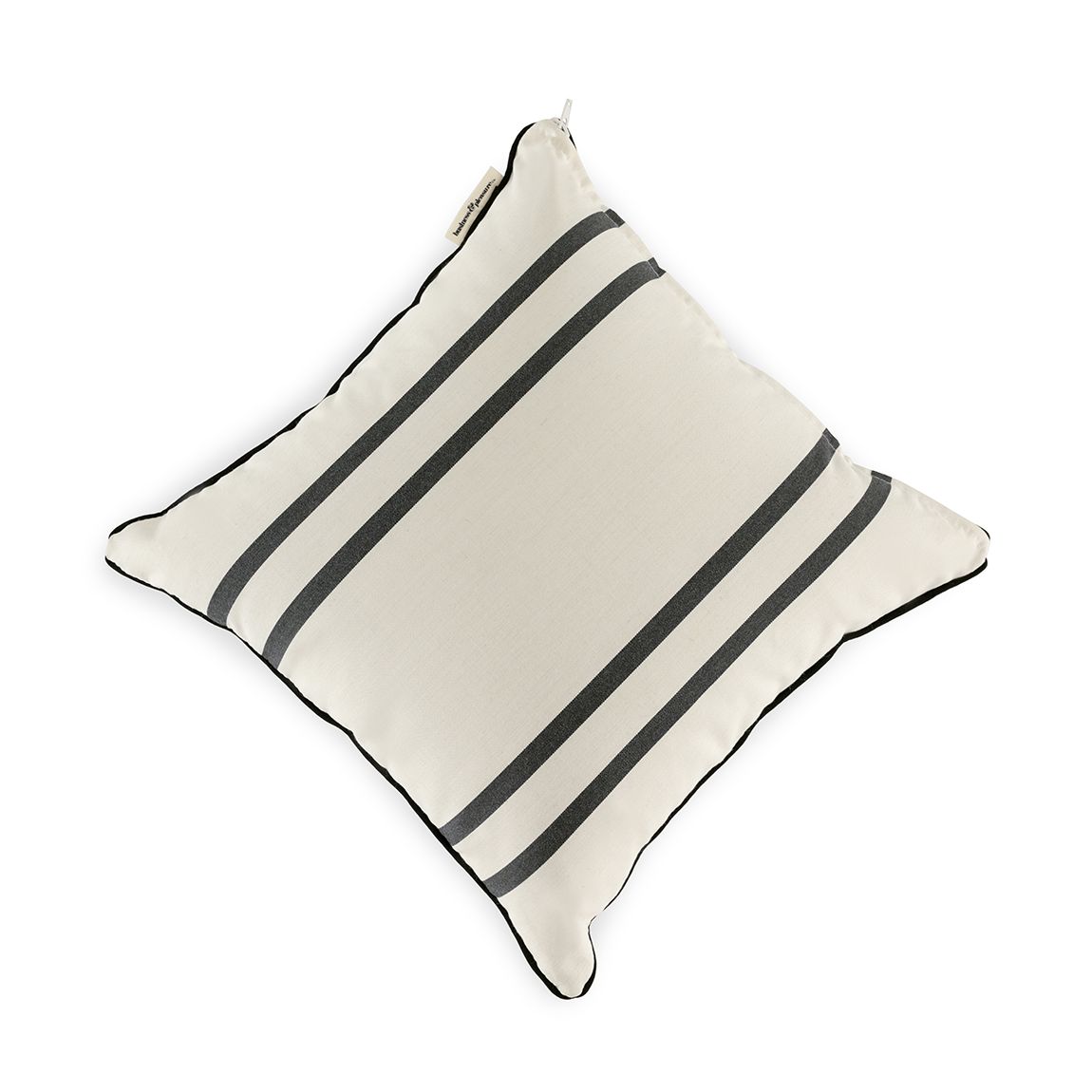 The Throw Pillows, Square Malibu Black Stripe main product photo