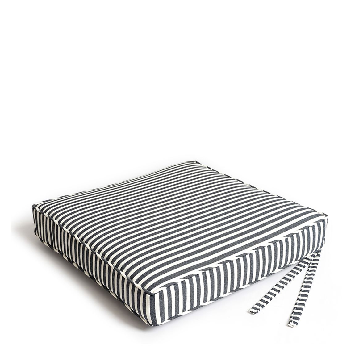 Seat Cushion, Laurens Navy Stripe main product photo