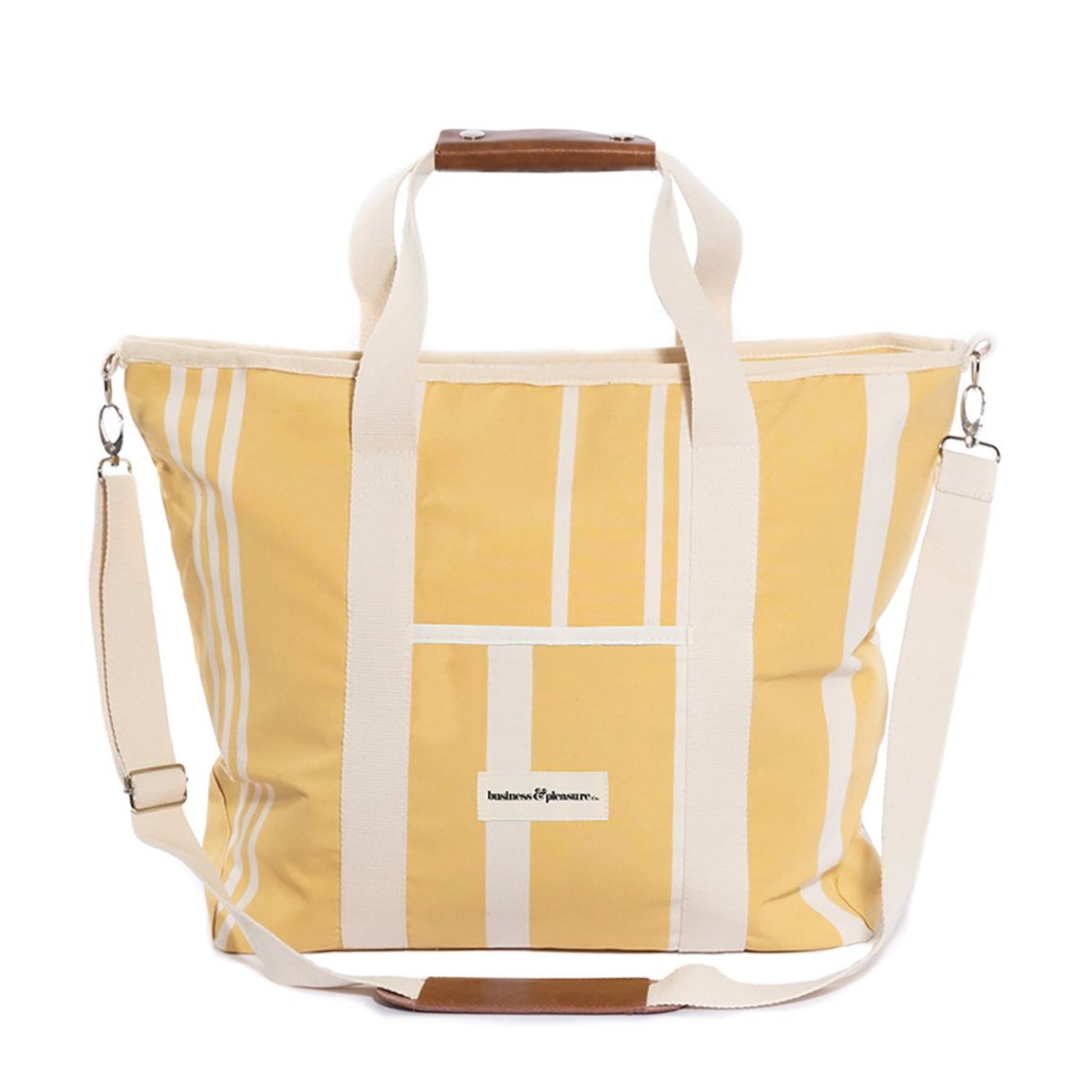 The Cooler Tote Bag, Vintage Yellow Stripe main product photo