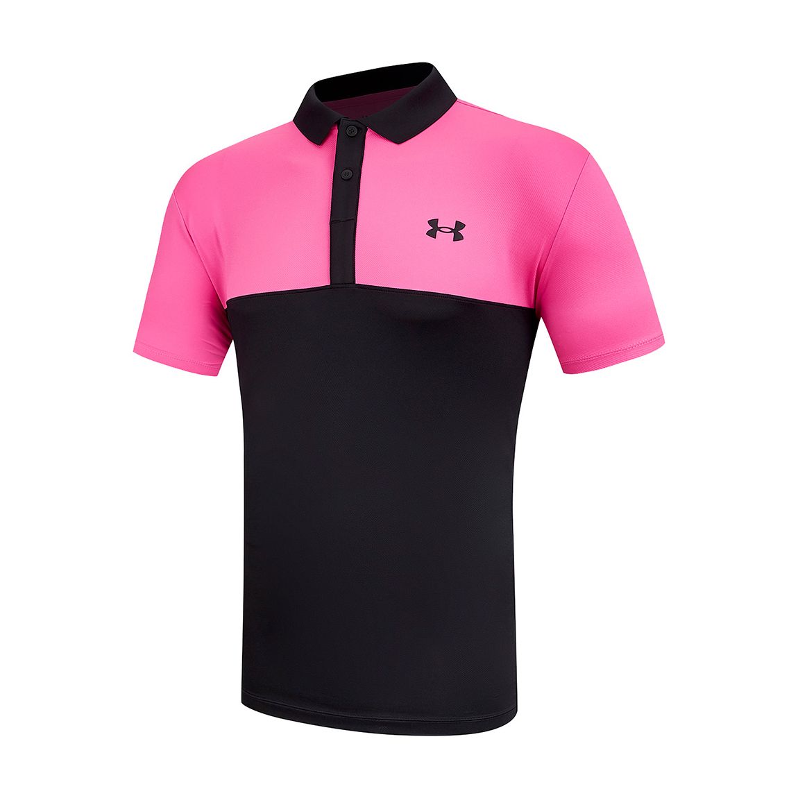 Pink/Black Under Armour Performance 3.0 Polo Shirt main product photo