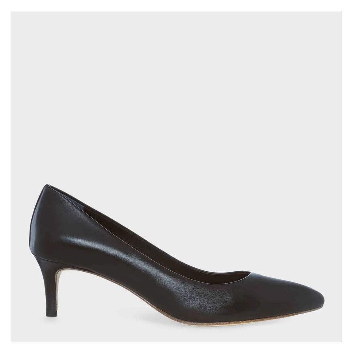 Black Emma Court Heels main product photo