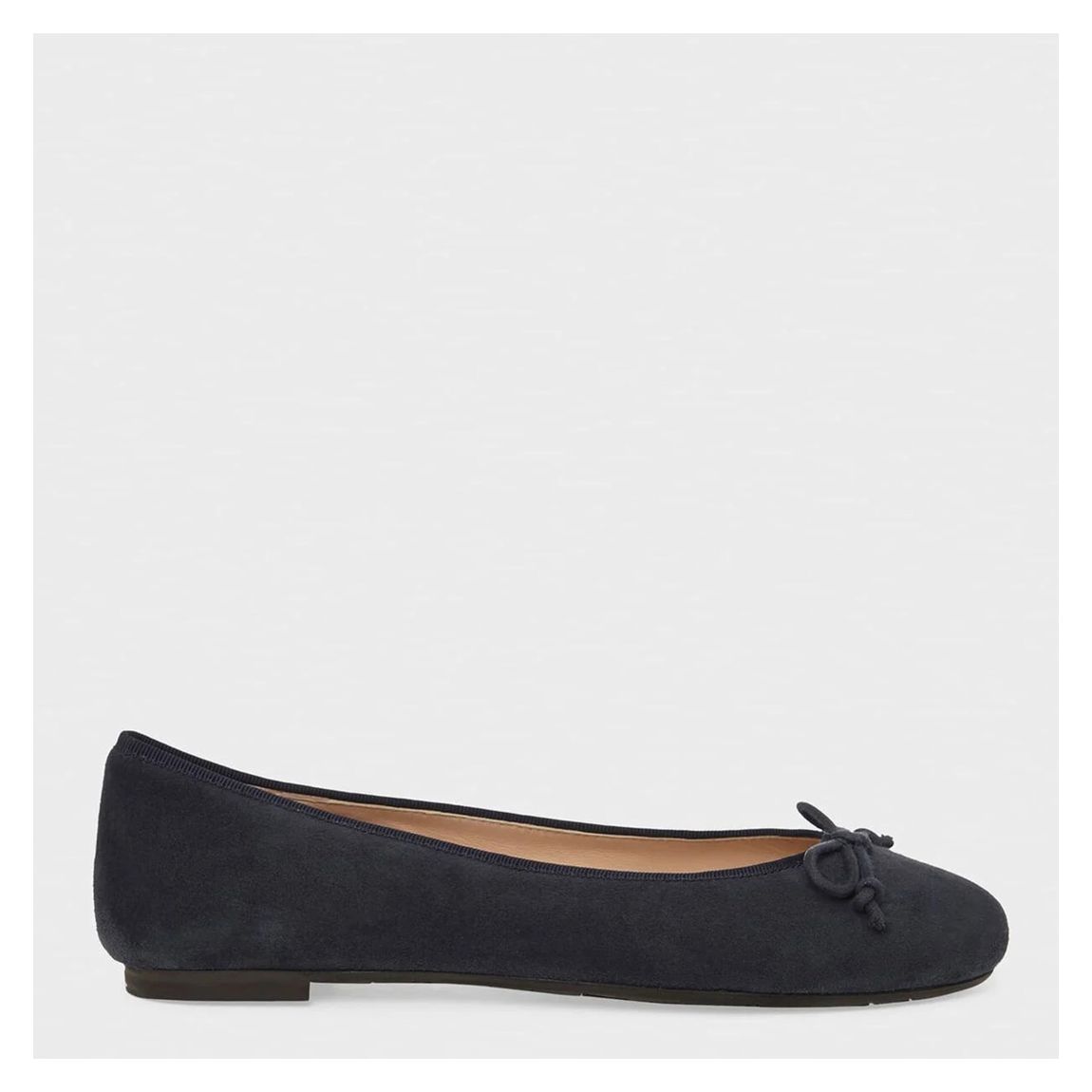 Navy Flo Ballerina Leather Pumps main product photo
