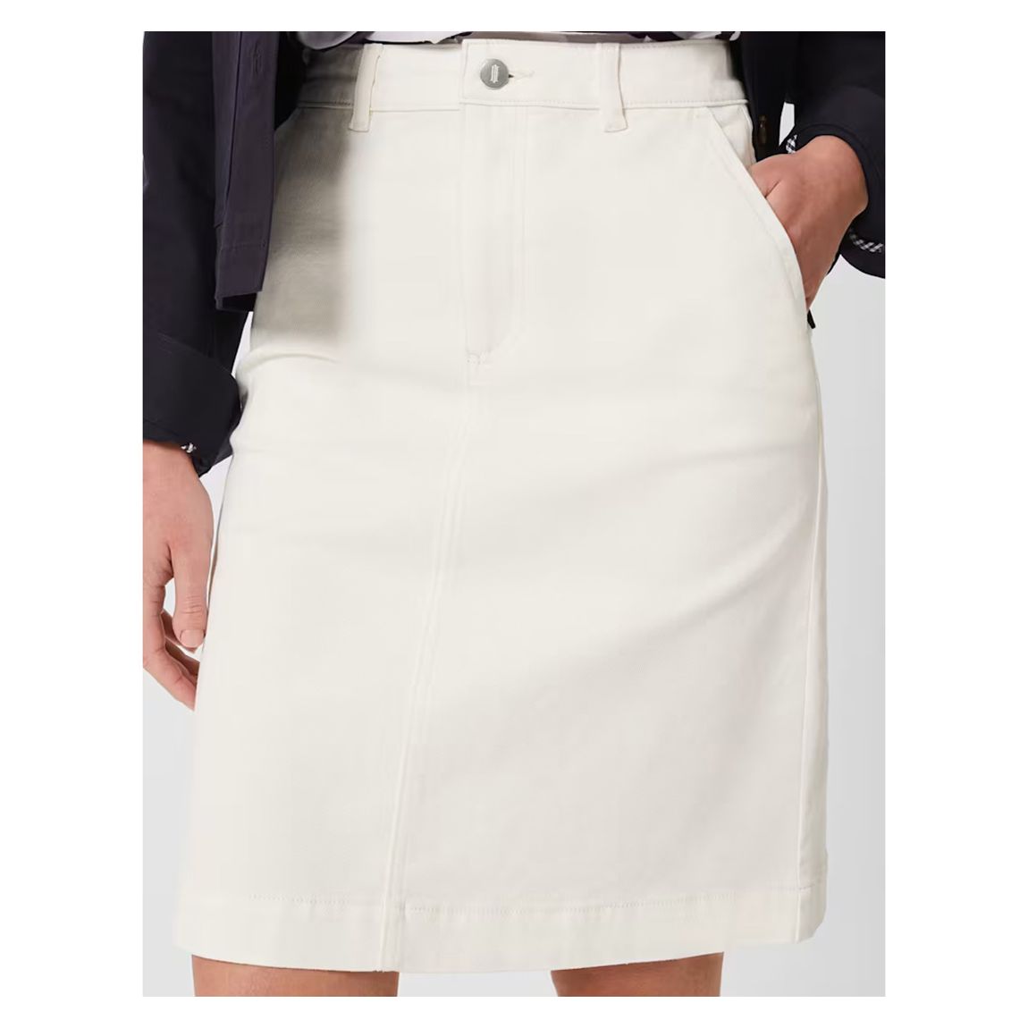 White Connie Cotton Skirt main product photo