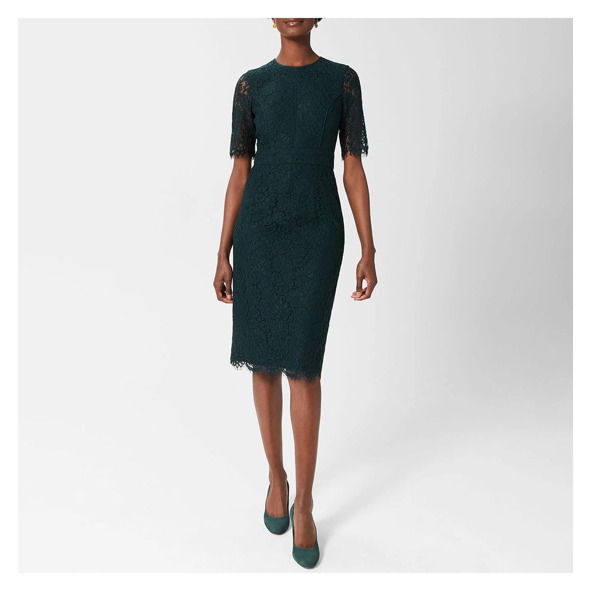 Green Mireya Cotton Blend Dress main product photo