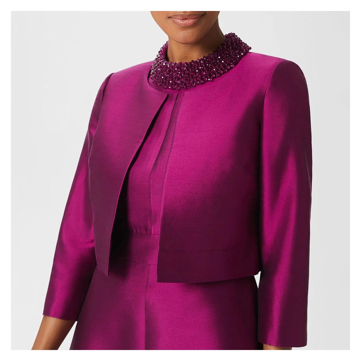 Purple Marcella Cropped Blazer main product photo
