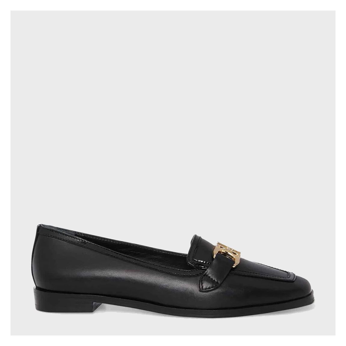 Black Sia Leather Loafers main product photo