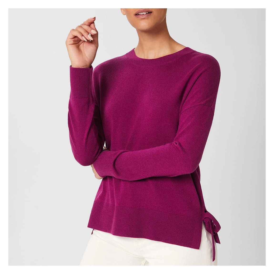 Purple Marcia Tie Side Jumper main product photo