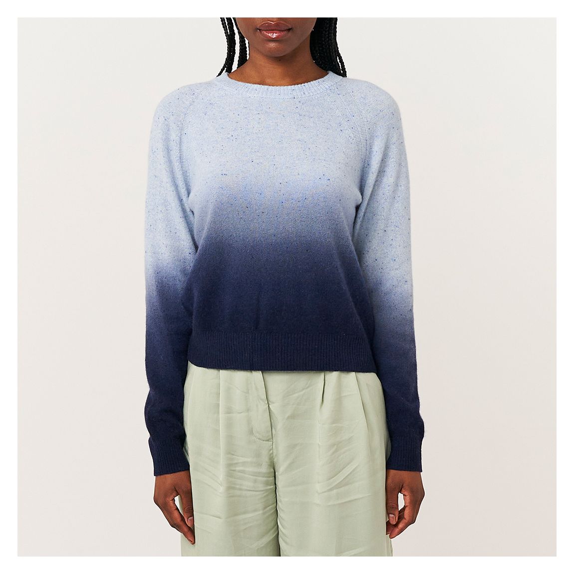 Blue Ombre Ivy Cashmere Jumper main product photo