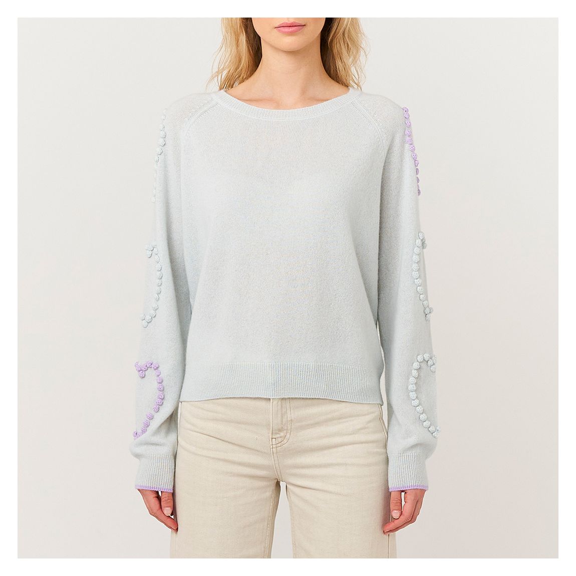 Blue Sweetheart Cashmere Jumper main product photo