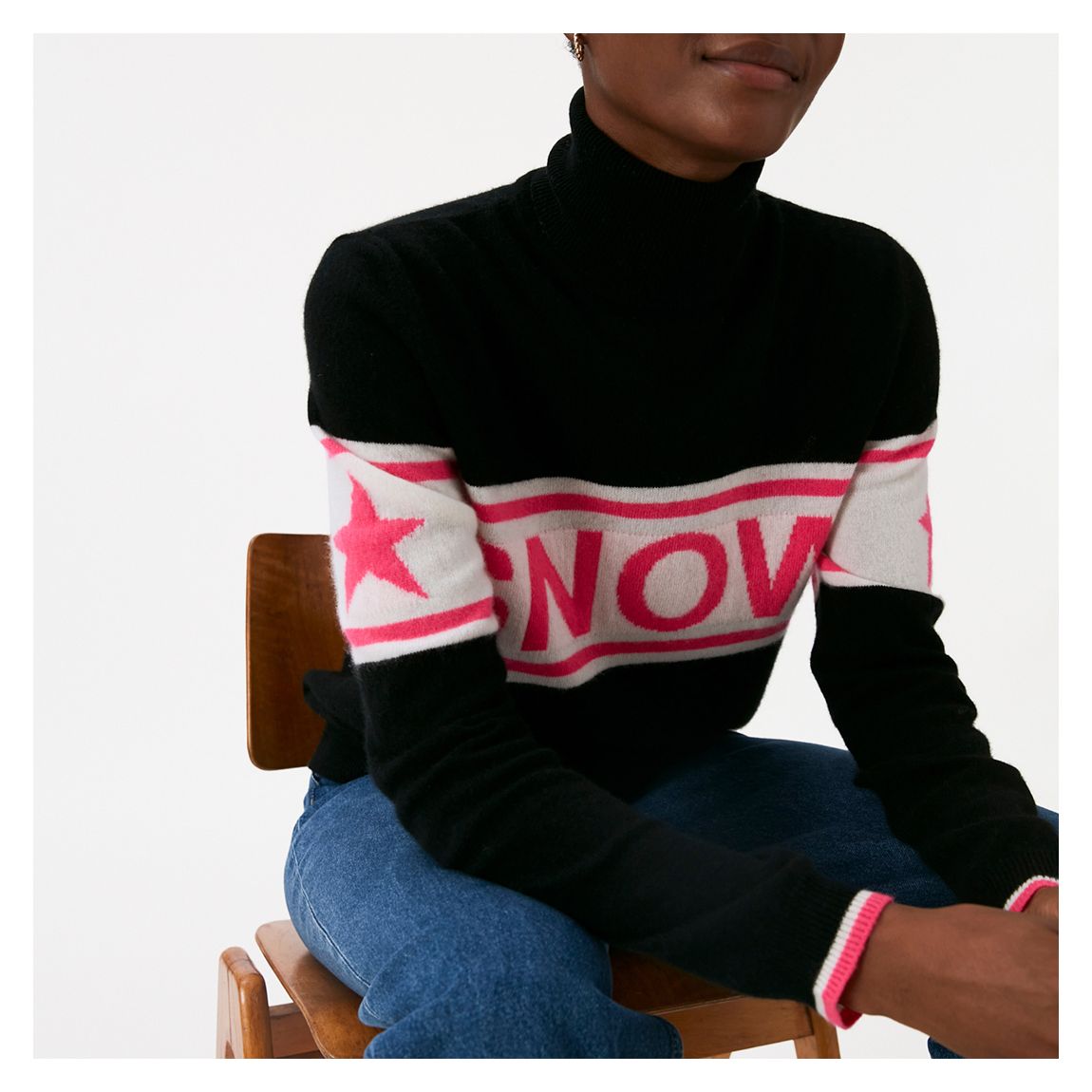 Black Snow Cashmere Roll Neck main product photo