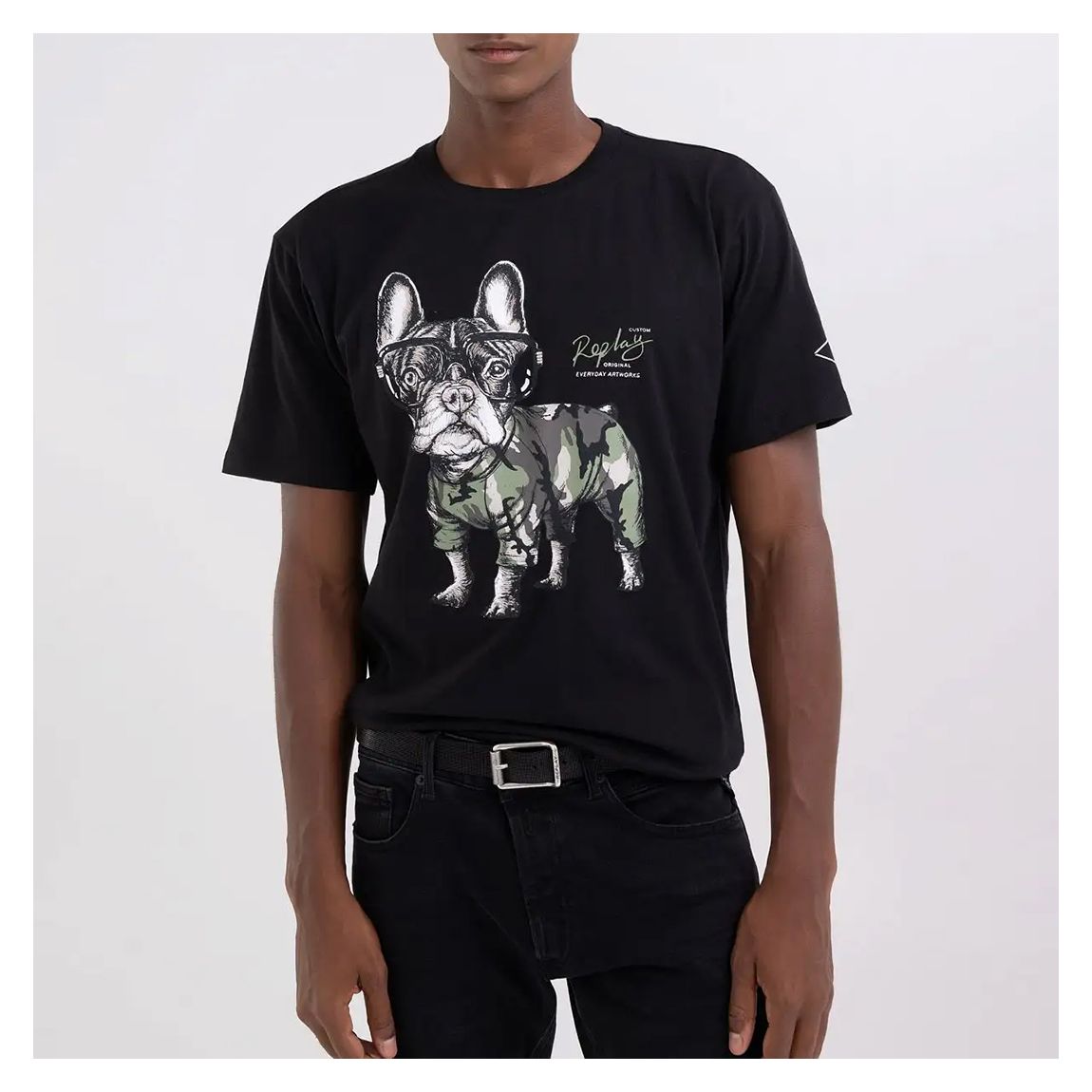Black Bulldog Cotton T-Shirt main product photo