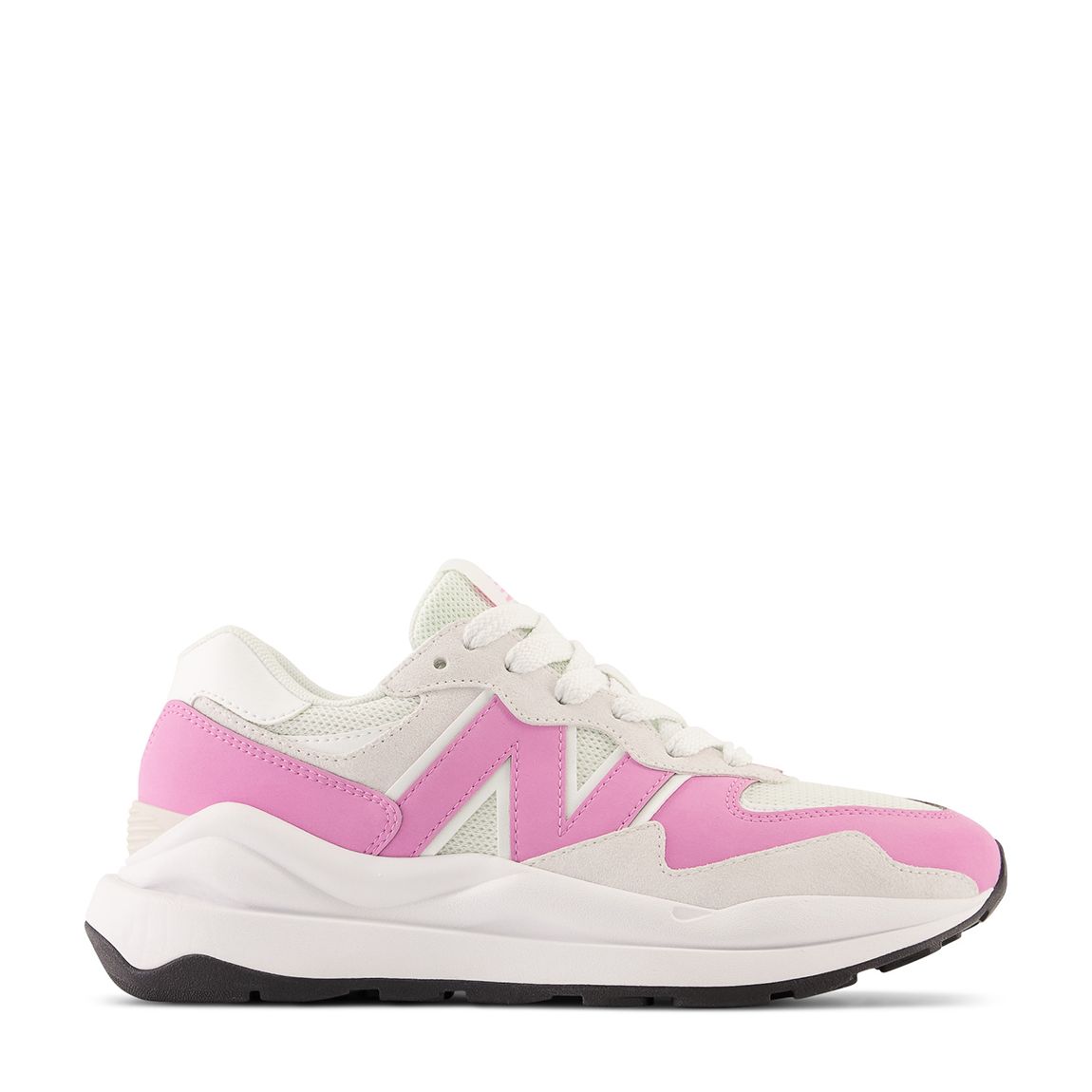 Women's White/Pink 5740 Lifestyle Trainers main product photo
