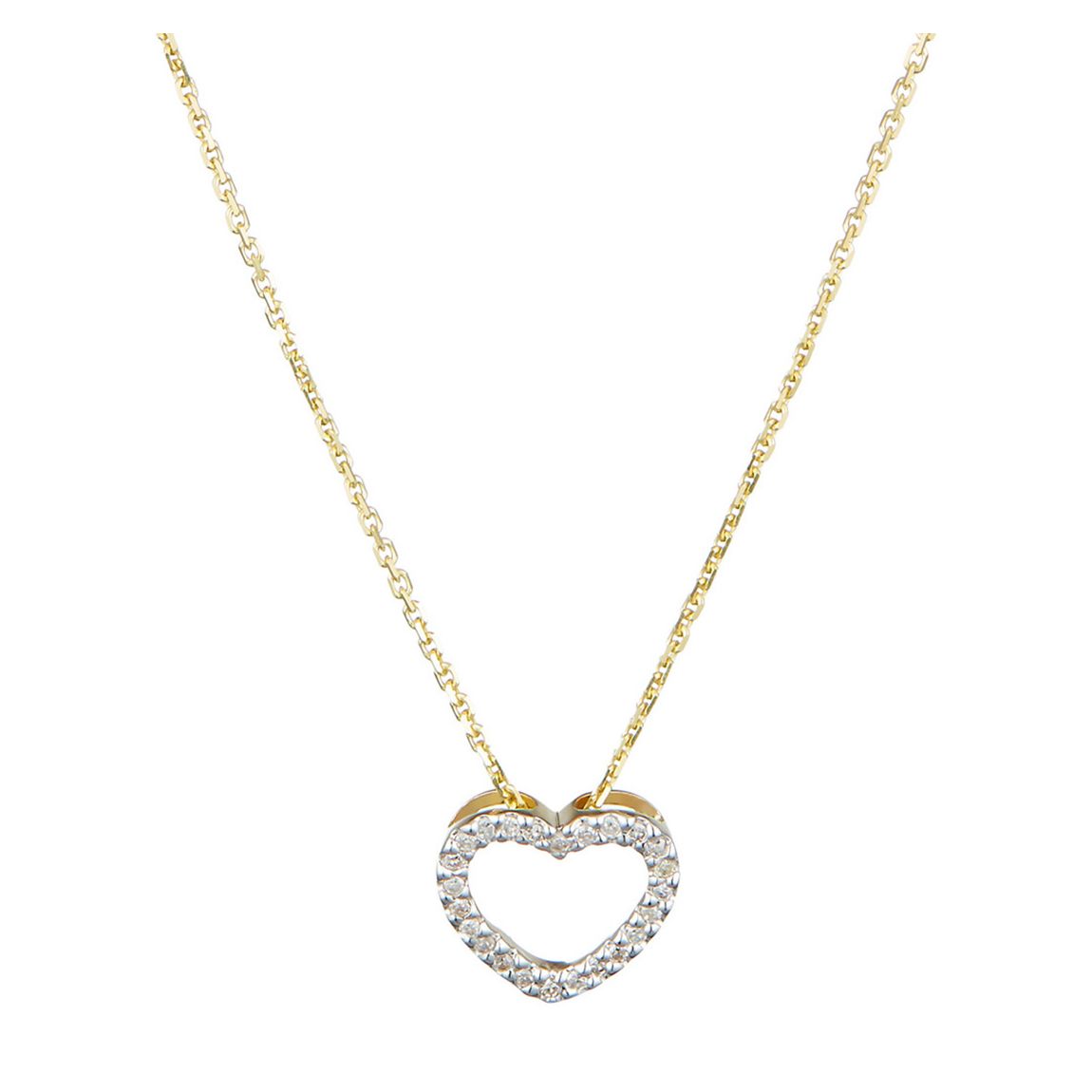 "Pretty Heart PM" Yellow Gold Diamonds 0.07ct/24 - Pendant main product photo